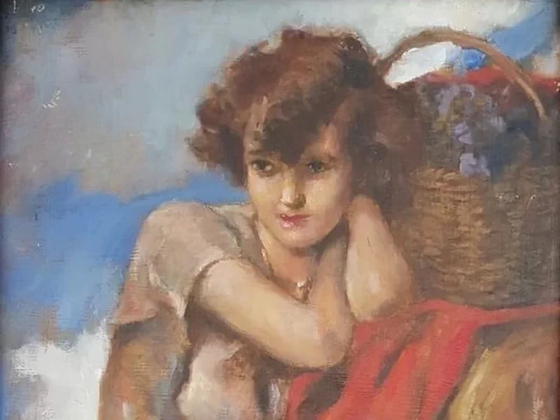 1878-Antonio Ambrogio Alciati - Ragazza con cesto